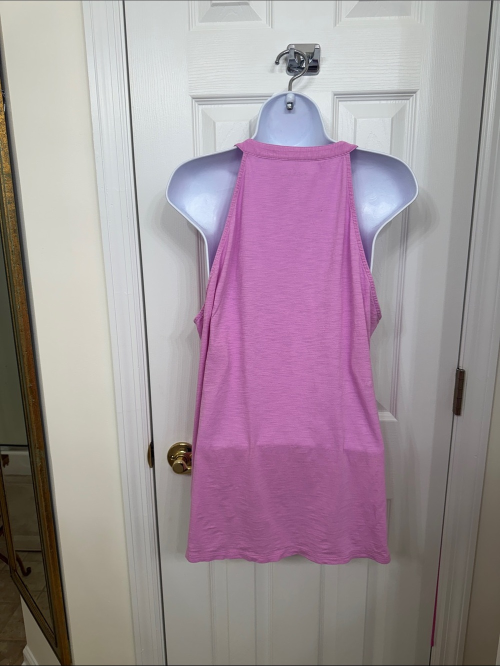 Pink Ruffle V-Neck Tank Top - Picture 4 of 5